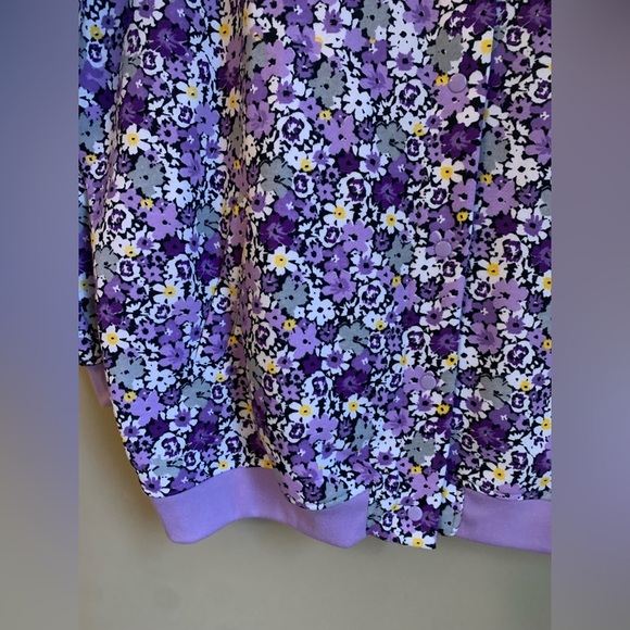 Tudor Court Cardigan Sweatshirt floral button up size 4x spring coat oversized - Picture 2 of 8